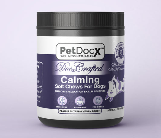 PetDocX Crafted Calm — Anxiety & Stress Soft Chews for Dogs