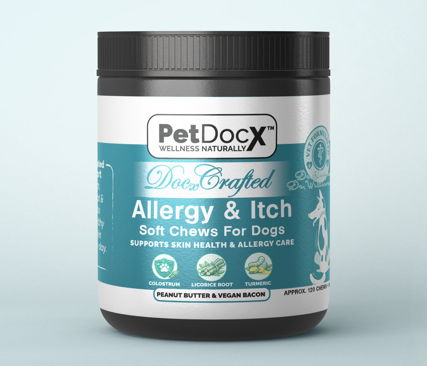 PetDocX Crafted Allergy & Itch — Skin Comfort & Allergy Support for Dogs